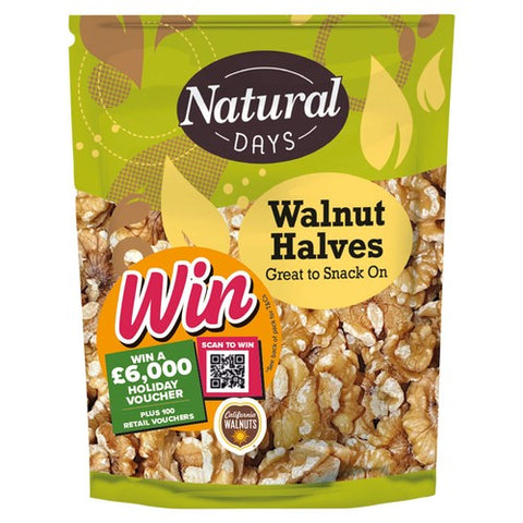 Natural Days Walnut Halves 200g (Pack of 3)