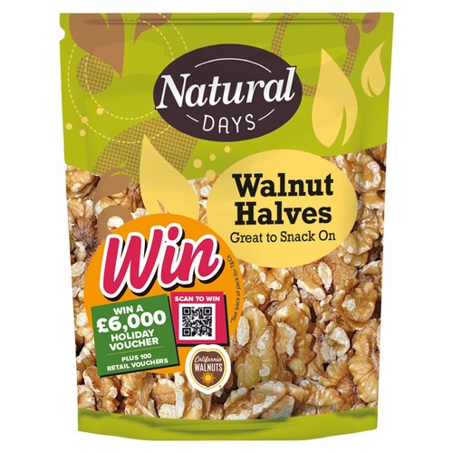 Natural Days Walnut Halves 200g (Pack of 3)