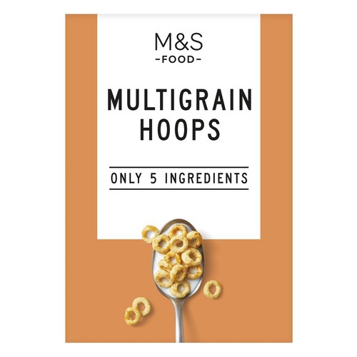 M&S Only 5 Ingredients Multigrain Hoops 300g (Pack of 3)