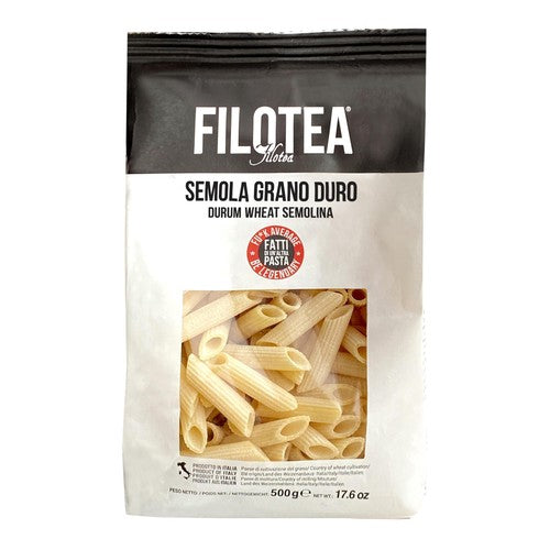Filotea Penne Rigate Durum Wheat Pasta 500g (Pack of 3)