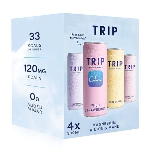 TRIP Mindful Blend Mixed 4 x 330ml (Pack of 2)
