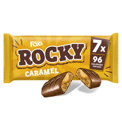 Fox's Rocky Caramel Biscuit Bars 8 x 21g (Pack of 3)