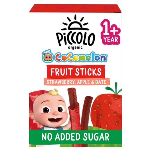 Piccolo Organic Strawberry Date Fruit Stick Multipack 1+yrs, 4 x 17g (Pack of 3)