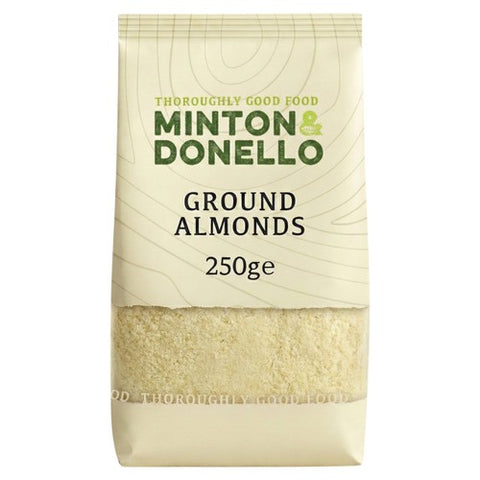 Minton & Donello Ground Almonds 250g (Pack of 3)