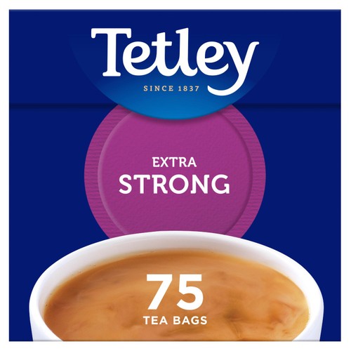 Tetley Extra Strong Tea Bags 75's (Pack of 2)