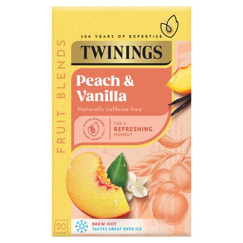 Twinings Peach & Vanilla 20's (Pack of 3)