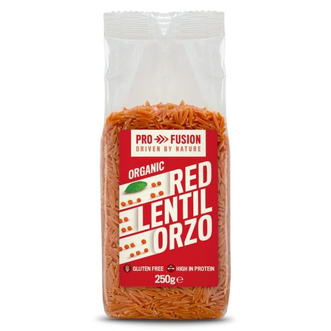Profusion Organic Protein Red Lentil Orzo 250g (Pack of 3)
