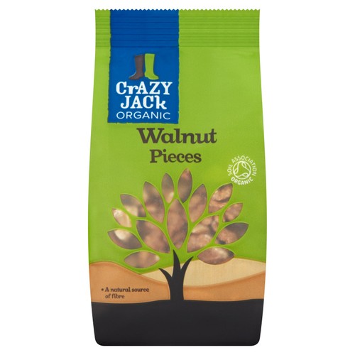 Crazy Jack Organic Walnut Pieces 100g (Pack of 3)