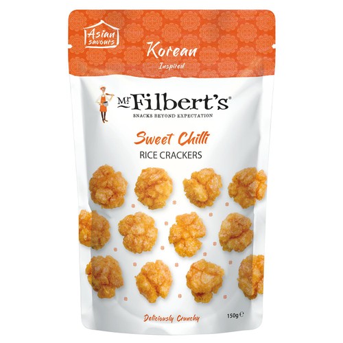 Mr Filberts Sweet Chilli Rice Crackers 150g (Pack of 3)