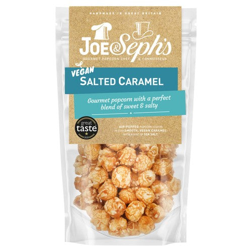 Joe & Seph's Popcorn Vegan Salted Caramel 70g (Pack of 6)