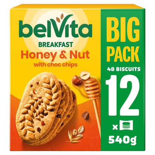 Belvita Honey & Nuts Big Pack 12 x 45g (Pack of 3)
