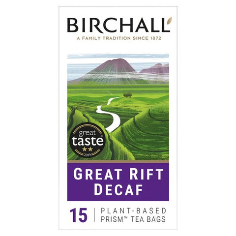 Birchall Great Rift Decaf - 15 Prism Tea Bags 15's (Pack of 3)