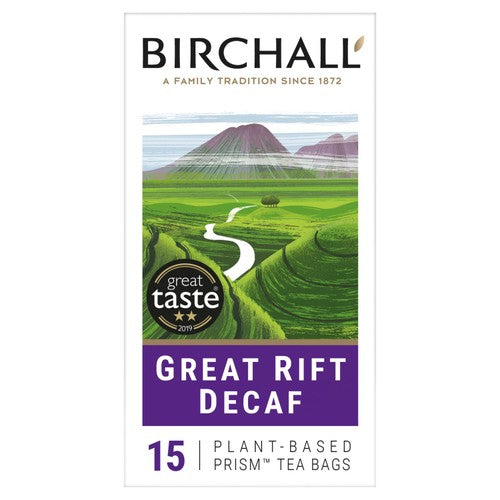 Birchall Great Rift Decaf - 15 Prism Tea Bags 15's (Pack of 3)