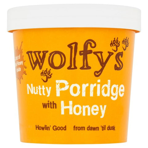 Wolfy's Nutty Porridge with Honey Pot 90g (Pack of 3)