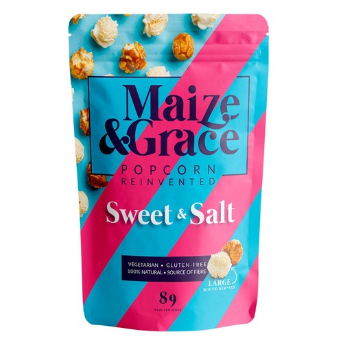 Maize & Grace Sweet & Salt Popcorn 50g (Pack of 6)
