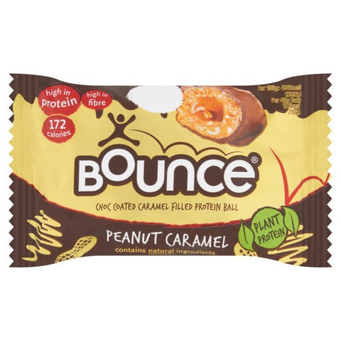 Bounce Dipped Peanut Caramel Protein Ball 40g (Pack of 3)