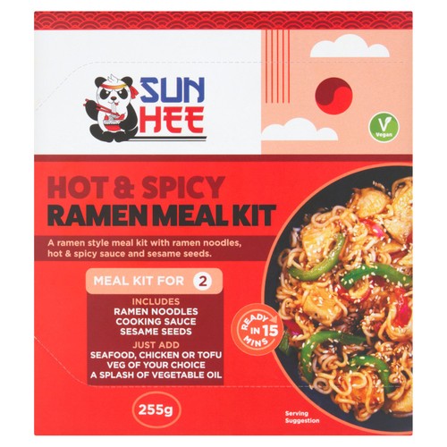 Sun Hee Hot & Spicy Ramen Meal Kit 255g (Pack of 2)