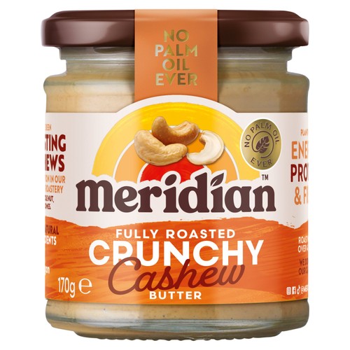 Meridian Crunchy Cashew Butter 170g (Pack of 2)
