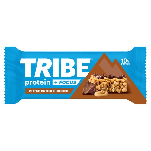 TRIBE Protein & Focus Peanut Butter Choc Chip 60g (Pack of 3)