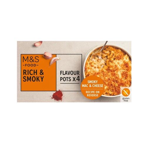M&S 4 Rich & Smoky Flavour Pots 96g (Pack of 3)