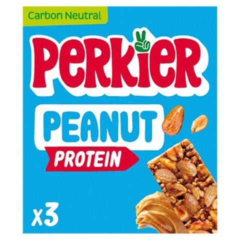 Perkier Crunchy Peanut Protein bars 3 x 35g (Pack of 3)