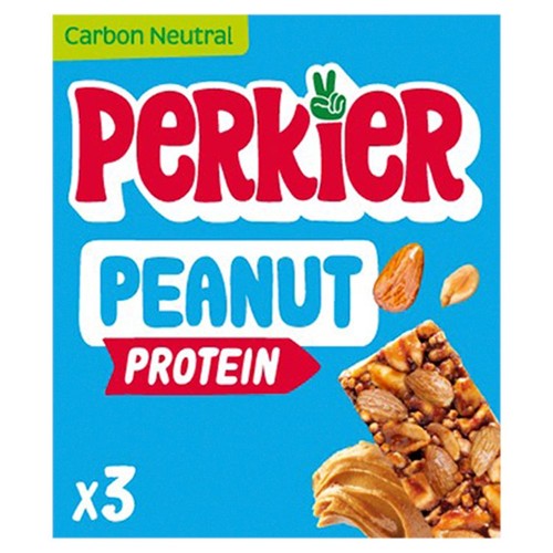 Perkier Crunchy Peanut Protein bars 3 x 35g (Pack of 3)
