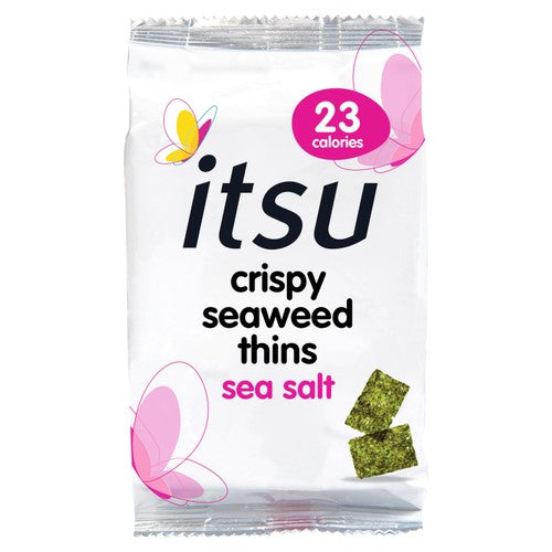 itsu Seaweed Thins Sea Salt 5g (Pack of 6)