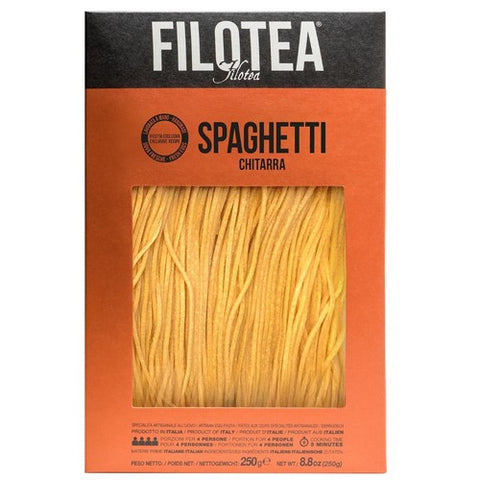 Filotea Spaghetti alla Chitarra Artisan Egg Pasta 250g (Pack of 3)