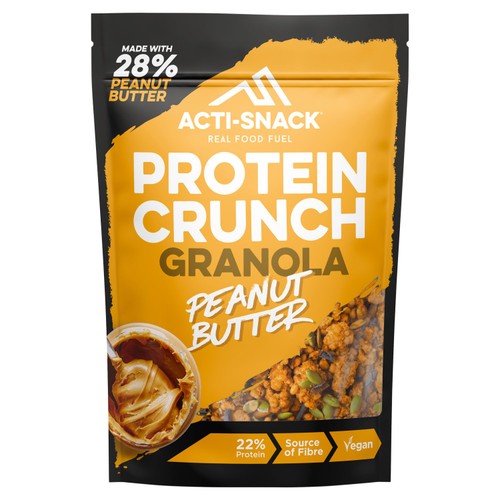 Acti-Snack High Protein Peanut Butter Granola 350g (Pack of 3)