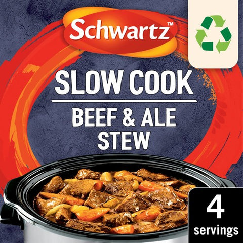 Schwartz Beef & Ale Slow Cook Recipe Mix 43g (Pack of 2)