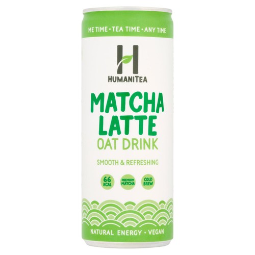HumaniTea Cold Brew Matcha Latte Oat Drink 250ml (Pack of 3)
