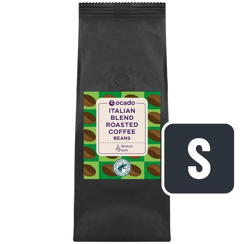 Ocado Italian Blend Roasted Coffee Beans 227g (Pack of 2)