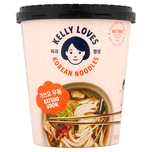 Kelly Loves Korean Katsuo Udon Noodles 186g (Pack of 3)