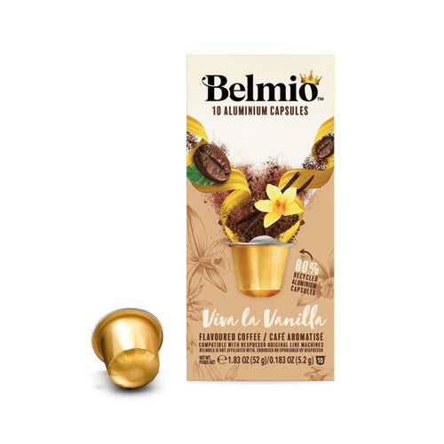Belmio Viva La Vanilla Nespresso Original Coffee Pods, 10 pods pack (Pack 3)