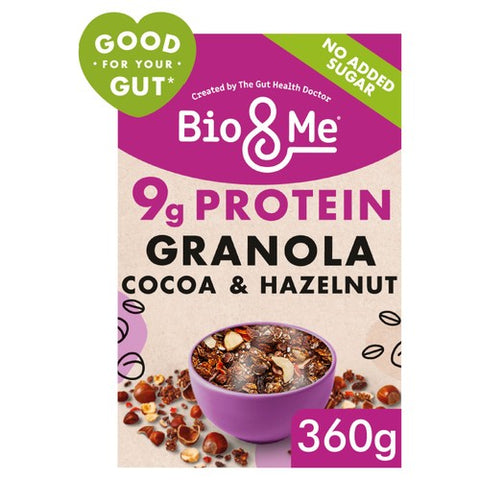 Bio&Me Cocoa & Hazelnut Gut-Loving Prebiotic Granola 360g (Pack of 3)