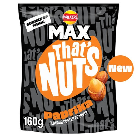 Thats Nuts Max Paprika 160g (Pack of 3)