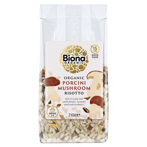 Biona Organic Porcini Mushroom Risotto 210g (Pack of 2)