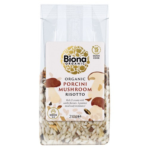 Biona Organic Porcini Mushroom Risotto 210g (Pack of 2)