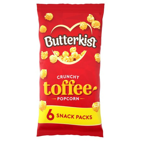 Butterkist Crunchy Toffee Popcorn 6 x 20g (Pack of 3)