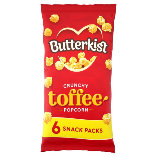 Butterkist Crunchy Toffee Popcorn 6 x 20g (Pack of 3)