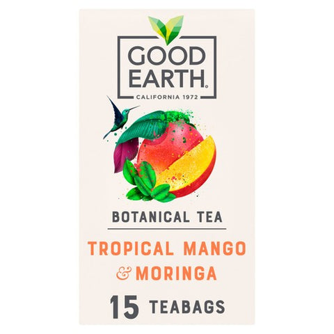 Good Earth Teabags Tropical Moringa Mango 15's (Pack of 3)