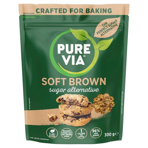 Pure Via Bakers Secret Soft Brown Sugar Alternative 300g (Pack of 2)