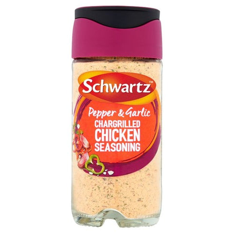 Schwartz Pepper & Garlic Chargrilled Chicken Seasoning Jar 51g (Pack of 2)