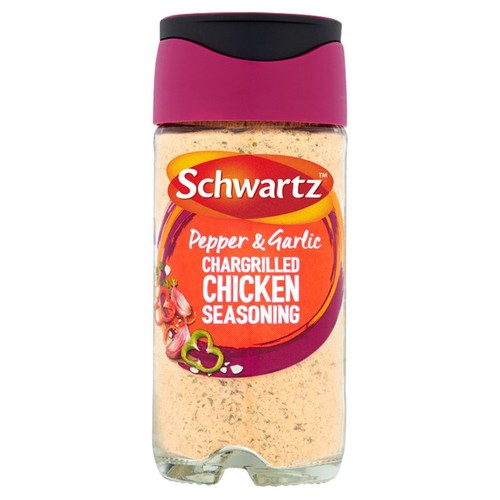 Schwartz Pepper & Garlic Chargrilled Chicken Seasoning Jar 51g (Pack of 2)