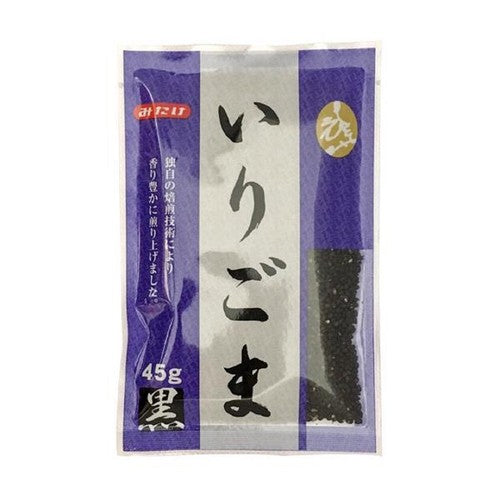 Mitake Irigoma Shiro Roasted Black Sesame Seeds 55g (Pack of 3)