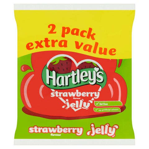 Hartley's Strawberry Flavoured Jelly 2 x 135g (Pack of 2)