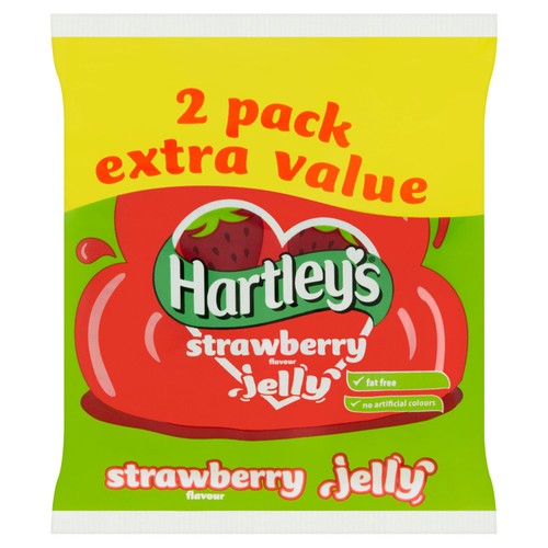 Hartley's Strawberry Flavoured Jelly 2 x 135g (Pack of 2)