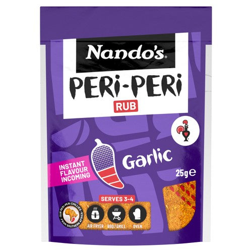 Nando's Garlic Seasoning Rub 25g (Pack of 2)