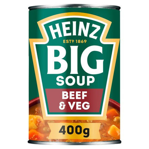 Heinz Big Soup Beef & Vegetable 400g (Pack of 2)