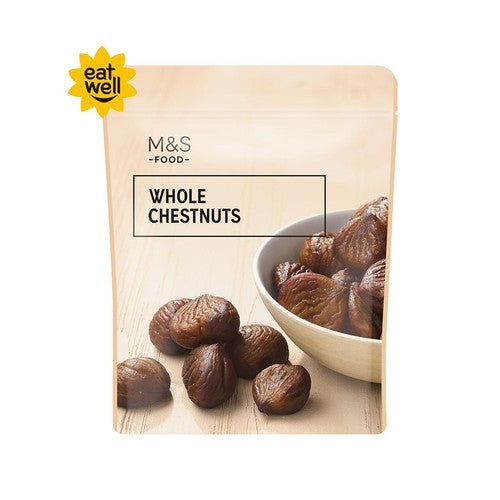 M&S Whole Cooked Chestnuts 180g (Pack of 3)